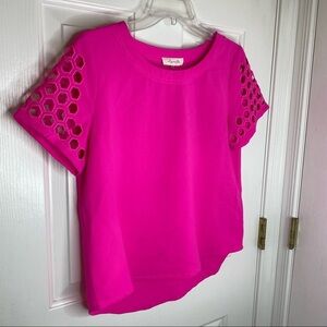 NWT Sugar Lips Blouse Top with Cutouts S